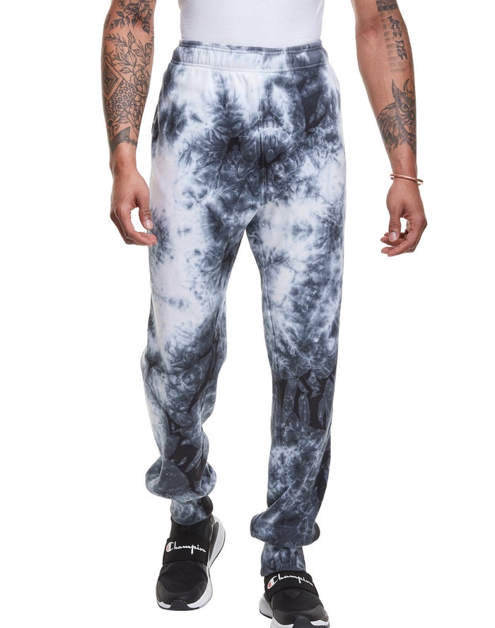 Champion Galaxy Dye Erkek Joggers Beyaz/Siyah ( PQSNOZ869 )